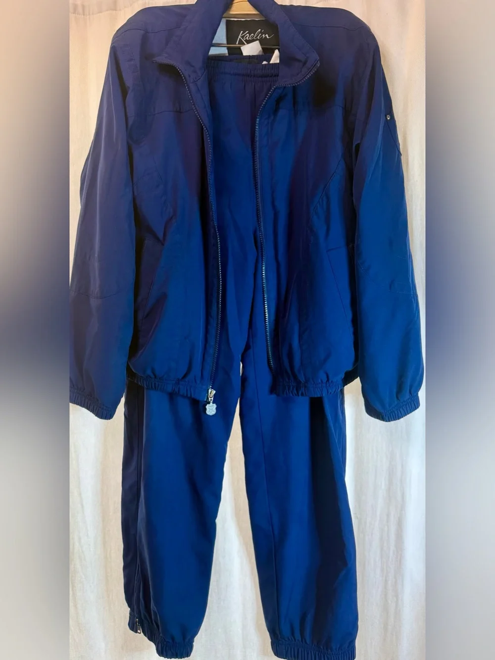 Vintage 80’s Kaelin Navy Blue Track Jacket & Pants Set